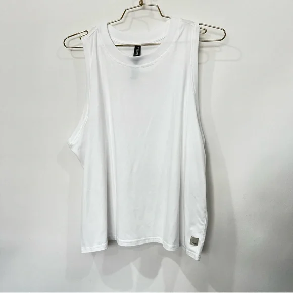 Vouri Energy Top Size X-Large White Ultrasoft Muscle Tank Comfy - Picture 2 of 10
